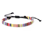 Bracciale brasiliano dell'amicizia intrecciato a mano giallo