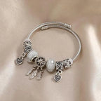 Bracelet Capteur de Rêves et Coeurs