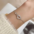 Náramek Srdce Nekonečné Lásky ze Stříbra pro Ženy
