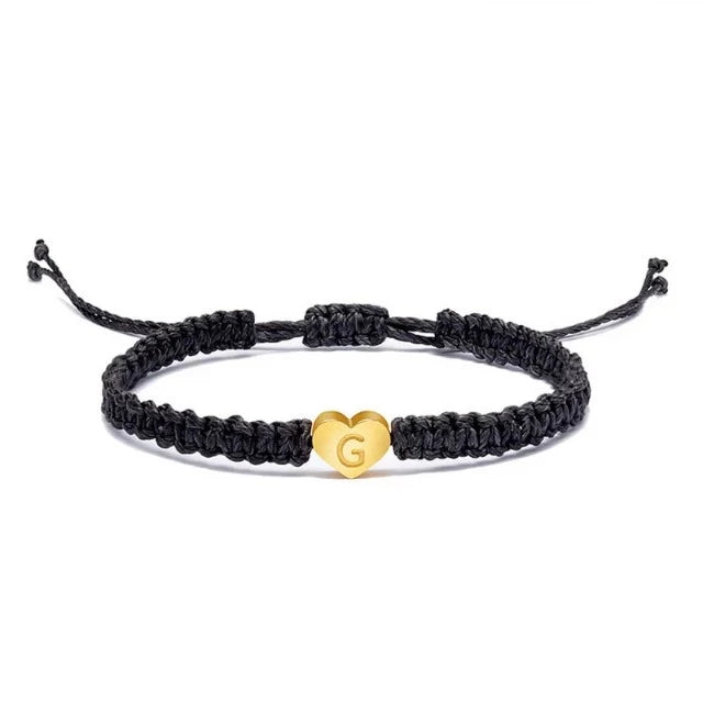 Bracelet Cœur Initiale Or