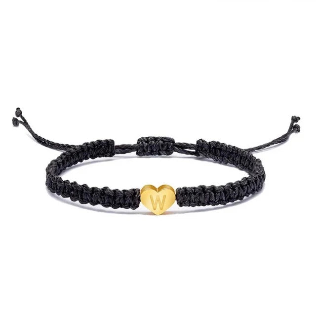 Bracelet Cœur Initiale Or