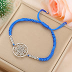 Bracciale Colorato Cubo di Metatron blu