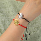 Bracciale Colorato Cubo di Metatron nero