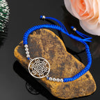 Bracciale Colorato Cubo di Metatron blu