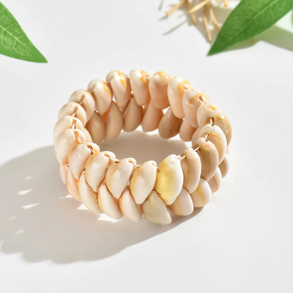 Bracelet coquillage cauri boho