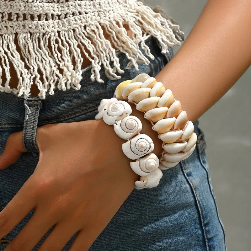 Armband med havssnäckskal