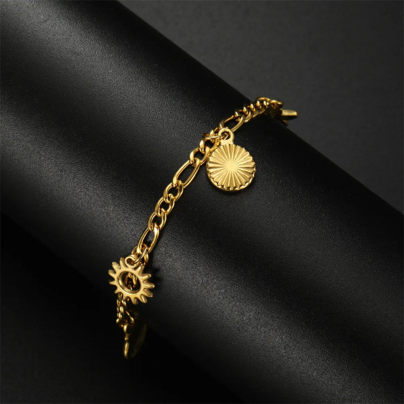 Muschelarmband für Damen Gold