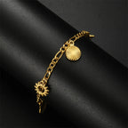 Muschelarmband für Damen Gold