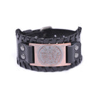 Bracelet Cuir Pentacle Sorcellerie Gourmette Wiccan 4