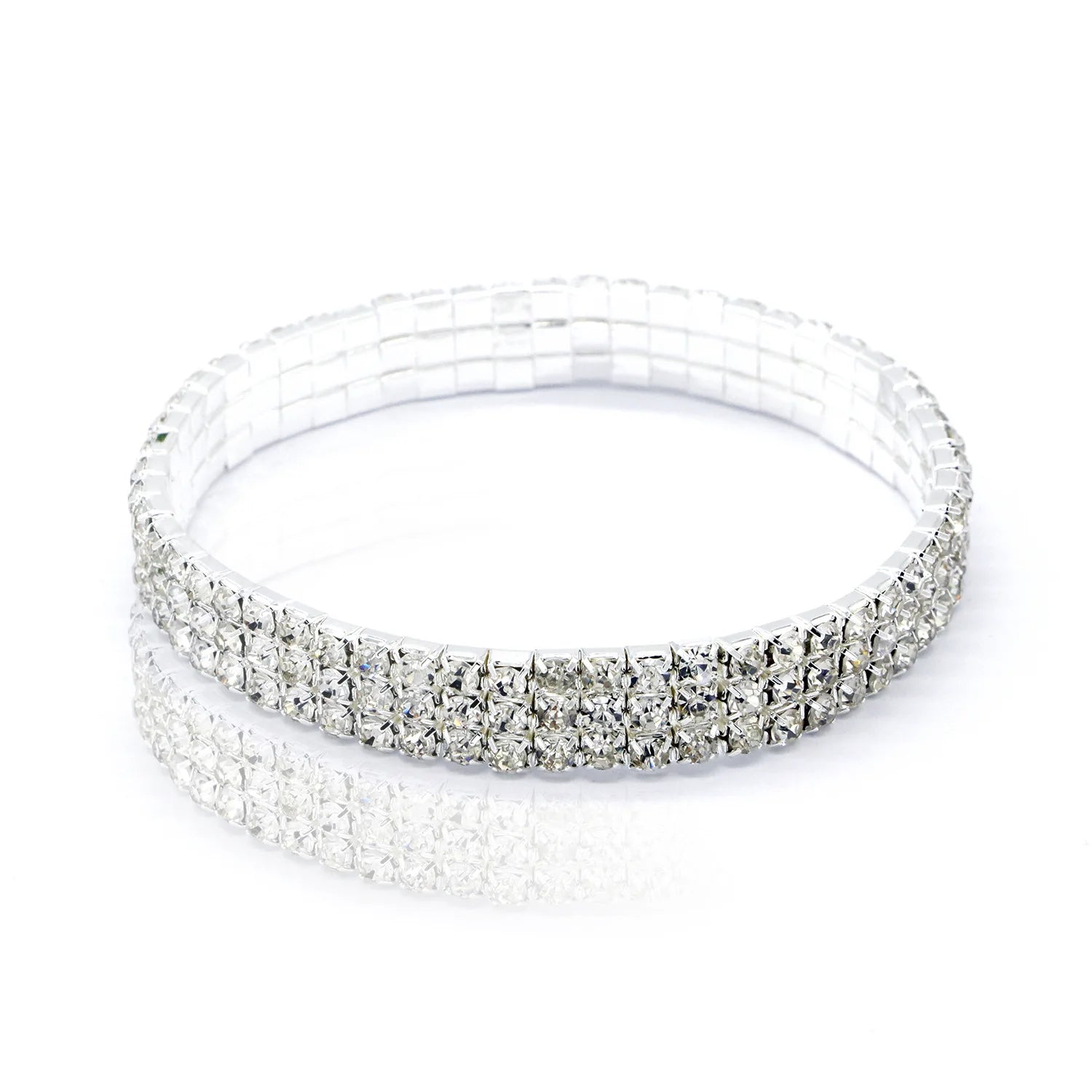 Bracelet de cheville en strass pour femme