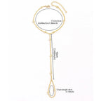 Women's Ball Hand Bracelet Jewelry Hand & Finger Chain Gold