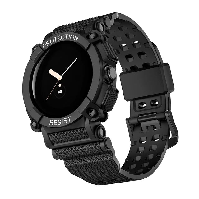 Robustes Schutzarmband Smartwatch Google Pixel Watch 1 & 2 schwarz