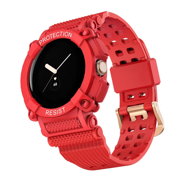 Robustes Schutzarmband Smartwatch Google Pixel Watch 1 & 2 rot