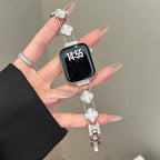 Apple Watch asendusrihm - hõbedane ristikujundus