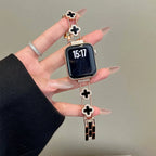 Apple Watch asendusrihm - roosakuldne ristikujundus