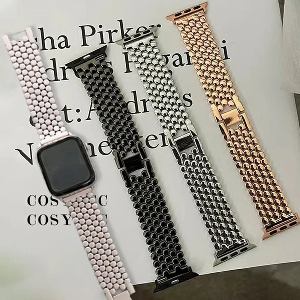 Replacement stainless steel Apple Watch band - for women 