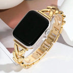 Cinturino di ricambio per Apple Watch in acciaio oro