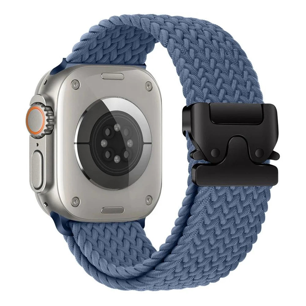 Ersatzarmband für Apple Watch aus blauem Fallschirmseil