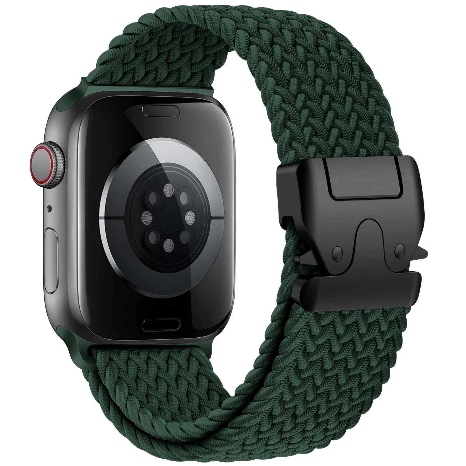 Ersatzarmband für Apple Watch aus grünem Fallschirmseil