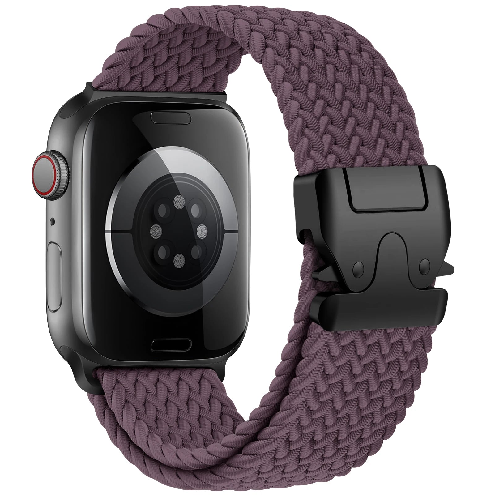 Ersatzarmband für Apple Watch aus violettem Fallschirmseil