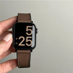 Erstatningsrem til Apple Watch i brunt læder