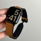 Erstatningsrem til Apple Watch i læder 