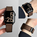 Erstatningsrem til Apple Watch i brunt læder