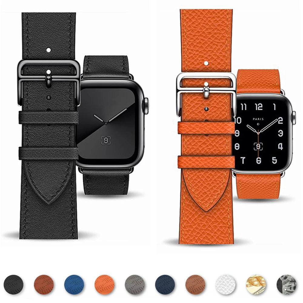 Náhradní kožený řemínek pro Apple Watch pro ženy a muže