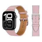 Náhradní kožený řemínek pro Apple Watch pro ženy a muže růžový