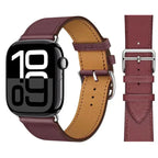 Náhradní kožený řemínek pro Apple Watch pro ženy a muže fialový