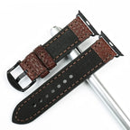 Replacement strap for Apple Watch in aged leather 