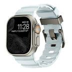 Bracelet de remplacement pour Apple Watch en silicone épais bleu