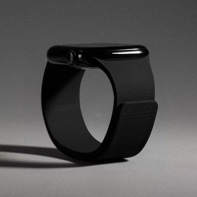 Cinturino di ricambio per Apple Watch in silicone magnetico nero