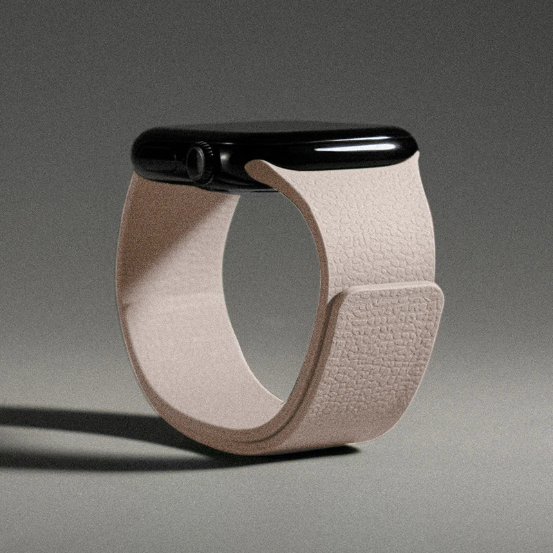 Cinturino di ricambio per Apple Watch in silicone magnetico beige