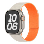 Cinturino di ricambio per Apple Watch in silicone magnetico beige arancione