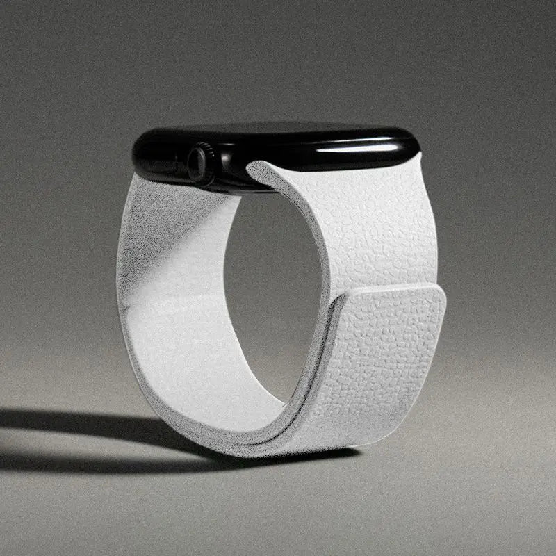 Cinturino di ricambio per Apple Watch in silicone magnetico bianco