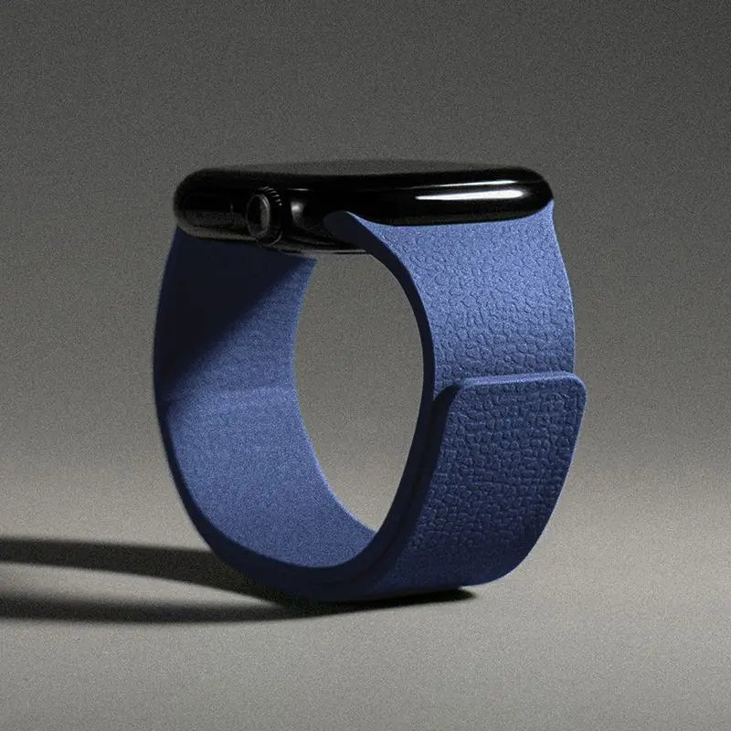 Cinturino di ricambio per Apple Watch in silicone magnetico blu