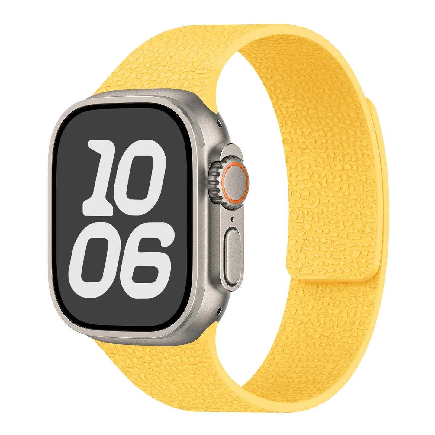Cinturino di ricambio per Apple Watch in silicone magnetico giallo