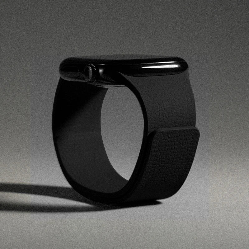 Cinturino di ricambio per Apple Watch in silicone magnetico nero