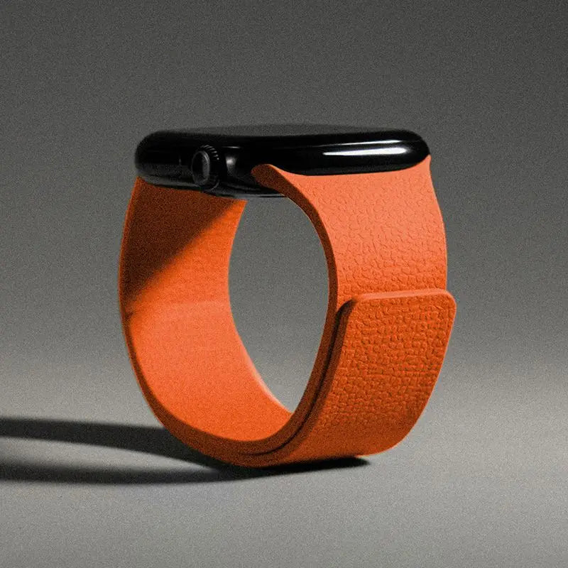 Cinturino di ricambio per Apple Watch in silicone magnetico arancione
