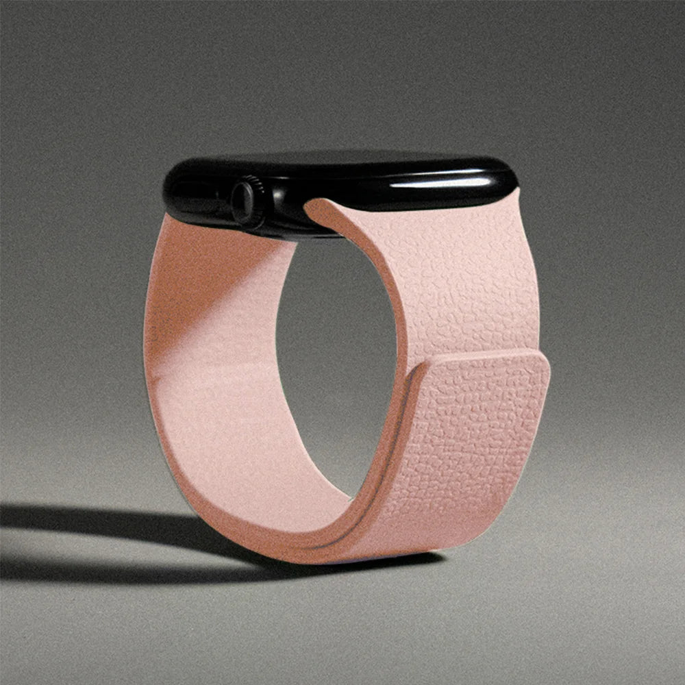 Cinturino di ricambio per Apple Watch in silicone magnetico rosa