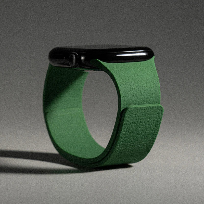 Cinturino di ricambio per Apple Watch in silicone magnetico verde