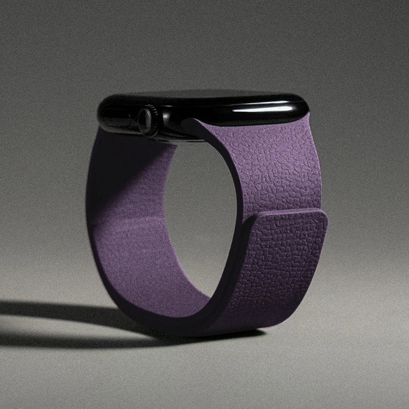 Cinturino di ricambio per Apple Watch in silicone magnetico viola