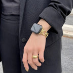 Csere szíj Apple Watch női változathoz arany színben