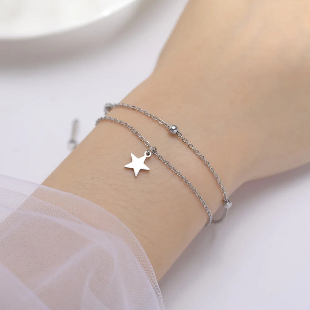 Doppelarmband mit Stern
