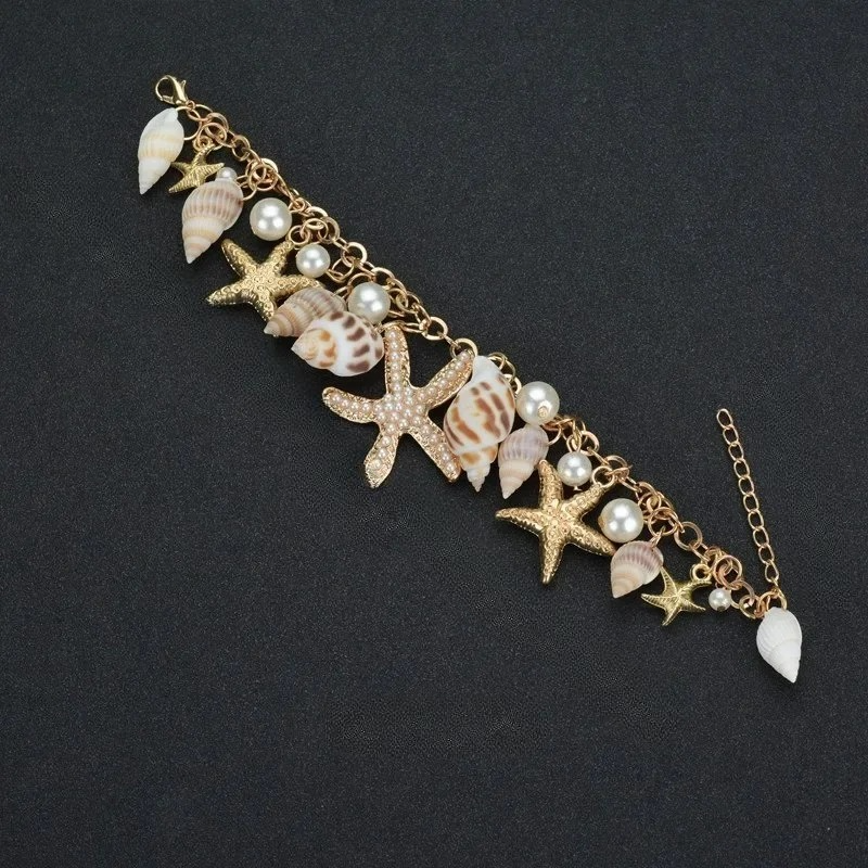 Bracciale Elegante con Conchiglie oro