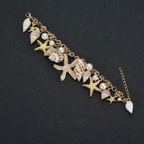 Bracciale Elegante con Conchiglie oro