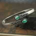 Elegantes Armband im ethnischen Stil grün
