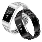Jeklen trak za uro Fitbit Charge 5, Charge 6 srebrne in črne barve