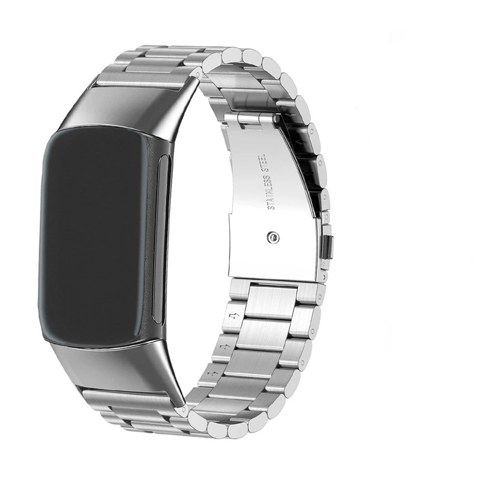 Jeklen trak za uro Fitbit Charge 5, Charge 6 srebrne barve